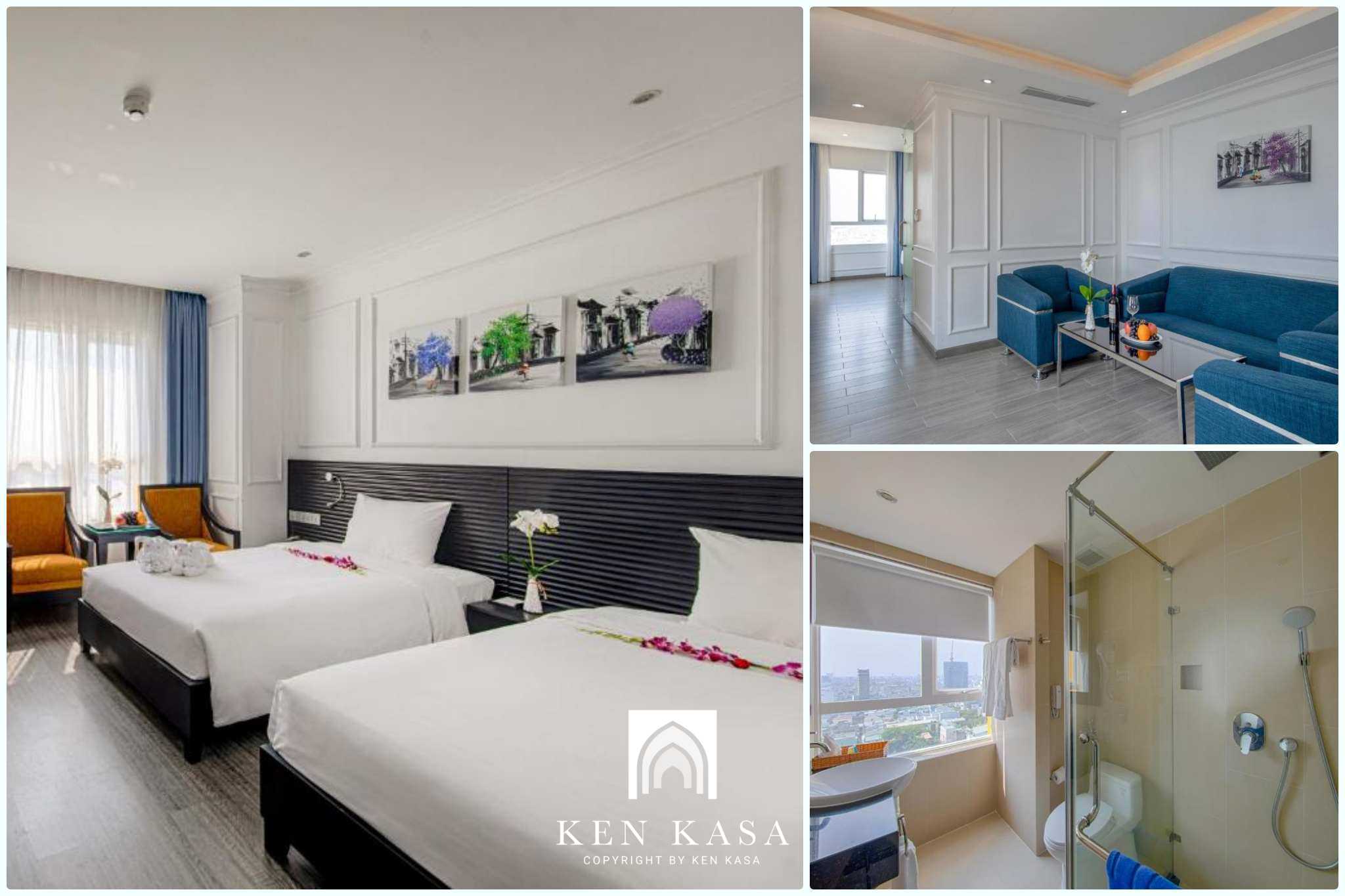 Mẫu thiết kế ph&ograve;ng suite của Fivitel boutique hotel 